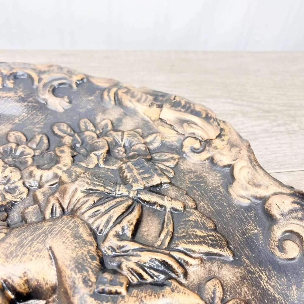 Vintage Cherub Wall Hanging: Gothic Home Decor